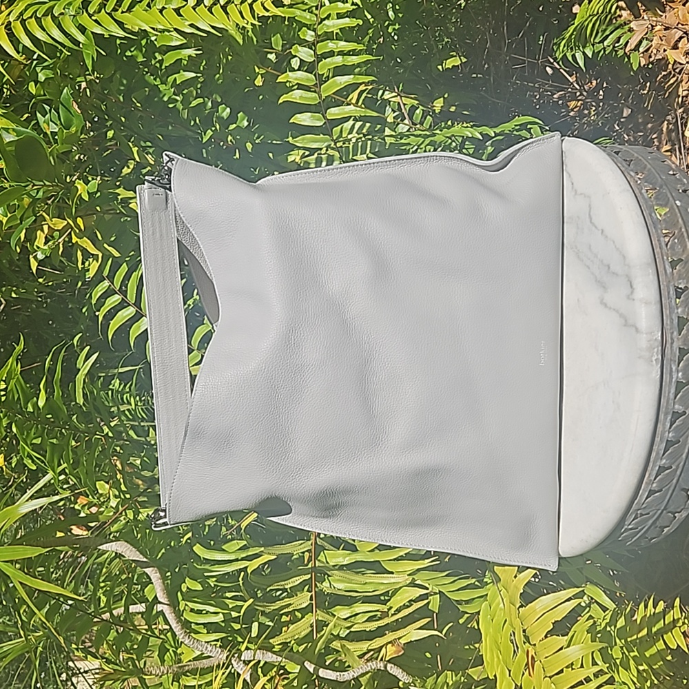 Botkier Large Leather Tote Bag Grey